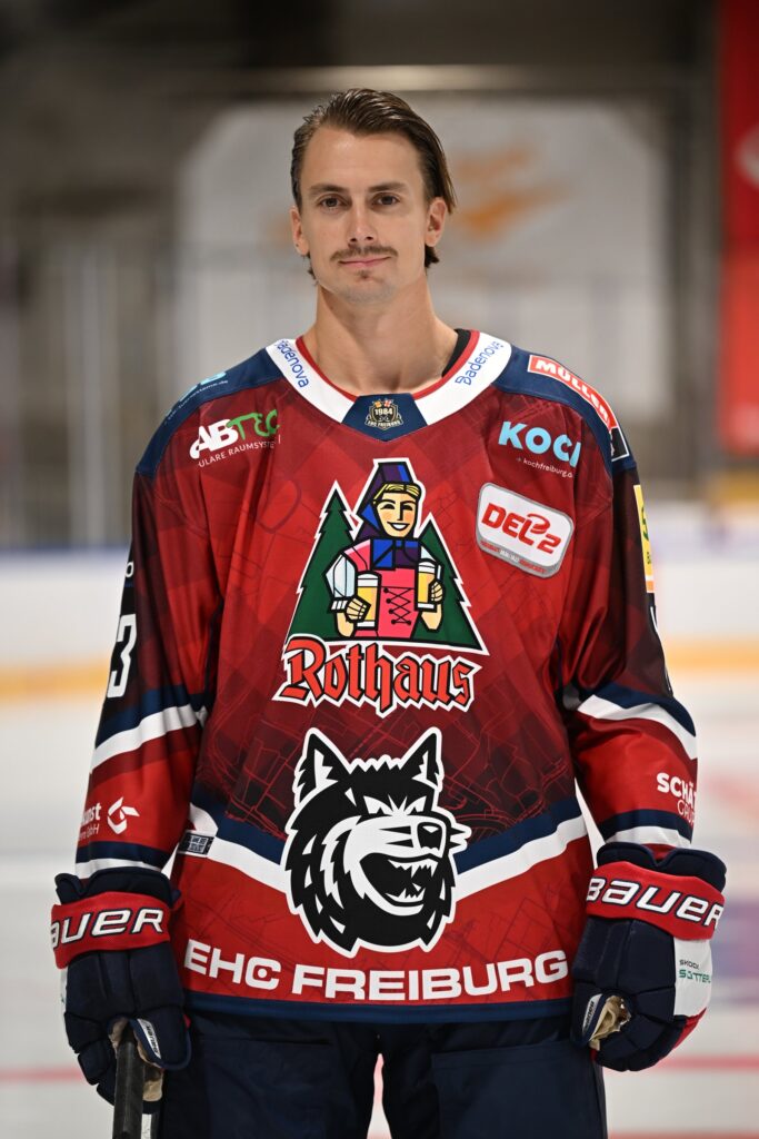 Fabian Ilestedt im Trikot des EHC Freiburg, Saison 2026/27